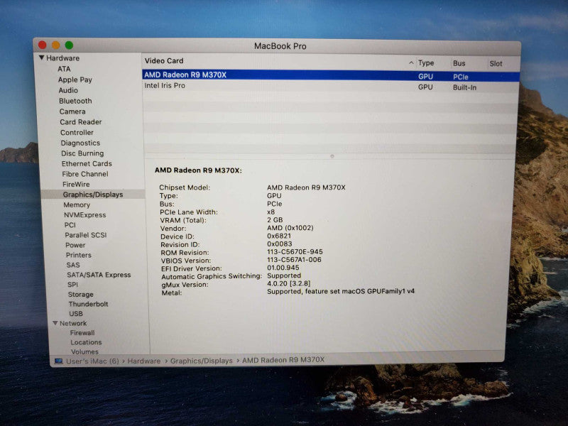 Macbook Pro 2015 15\\" Retina Core i7-4870HQ @ 2.5 GHz 16GB Ram 250GB SSD *READ* (