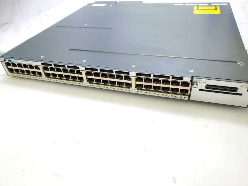 Cisco Catalyst WS-C3750X-48PF-S 48-Port PoE+ Gigabit Switch 2x 1100WAC PSU )