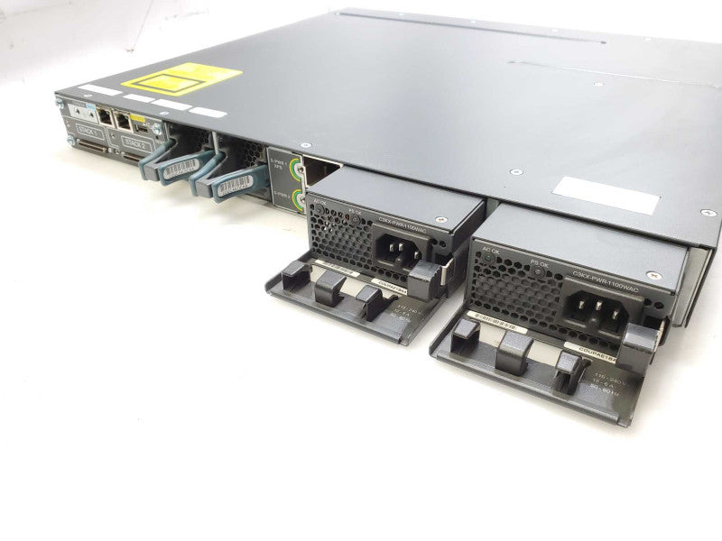 Cisco Catalyst WS-C3750X-48PF-S 48-Port PoE+ Gigabit Switch 2x 1100WAC PSU )