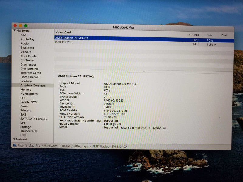 Macbook Pro 2015 15\\" Retina Core i7-4870HQ @ 2.5 GHz 16GB Ram 500GB SSD (