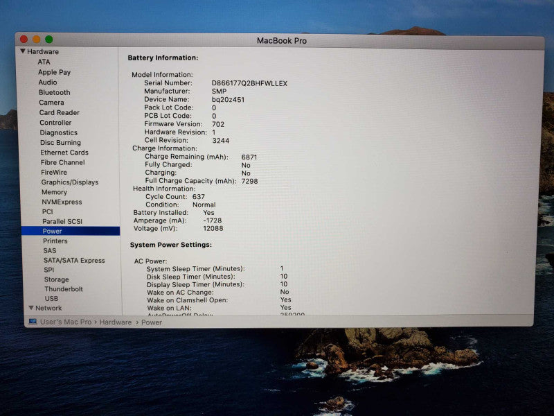 Macbook Pro 2015 15\\" Retina Core i7-4870HQ @ 2.5 GHz 16GB Ram 500GB SSD (