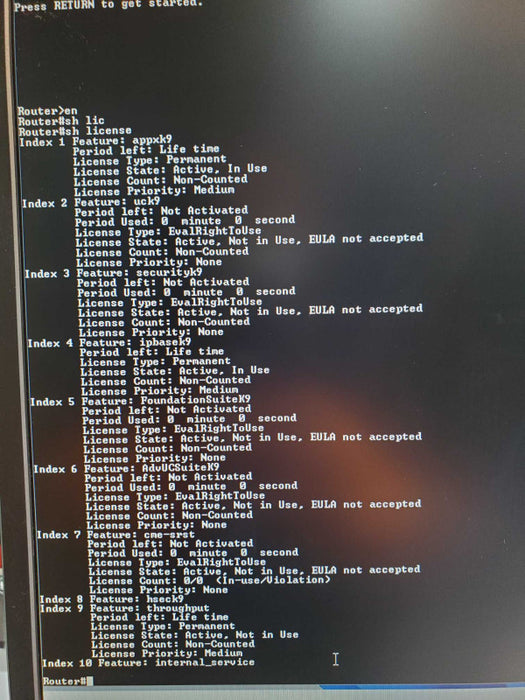 Cisco 4300 Series ISR4351/K9 V04 Integrated Services Router, Factory reset _