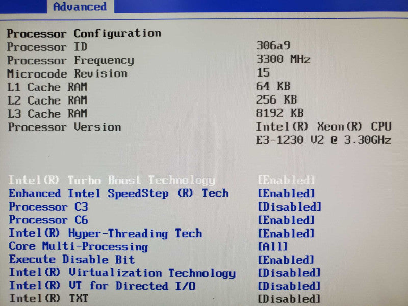 Custom Server- S1200BTL, Xeon E3-1230 V2 3.3GHz 8GB DDR3 No RAID No HDD |