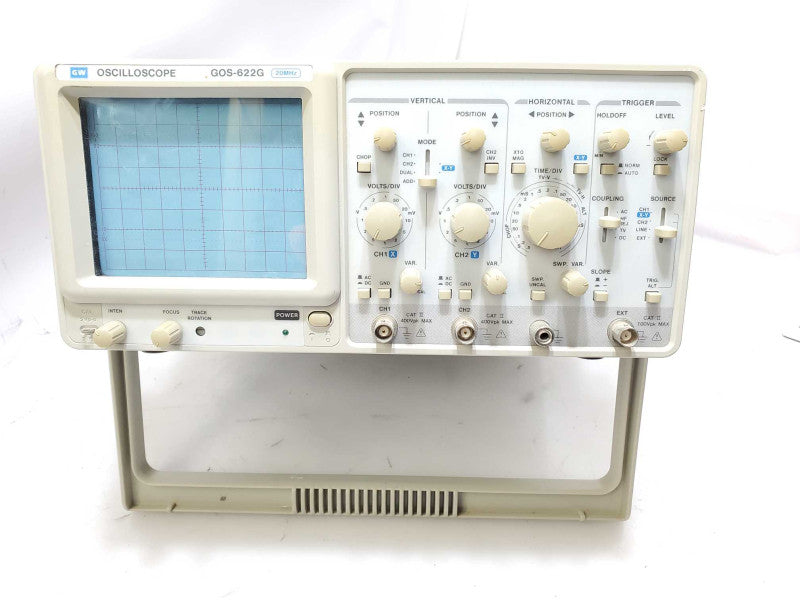 GW Analog Oscilloscope GOS-622G 20MHz _ Power-tested )