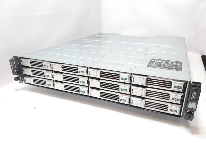 Dell EqualLogic PS4100 w/ 12x 3TB HDDs Storage, 2x Ctrl Mod 12, 2x PSU, Read _