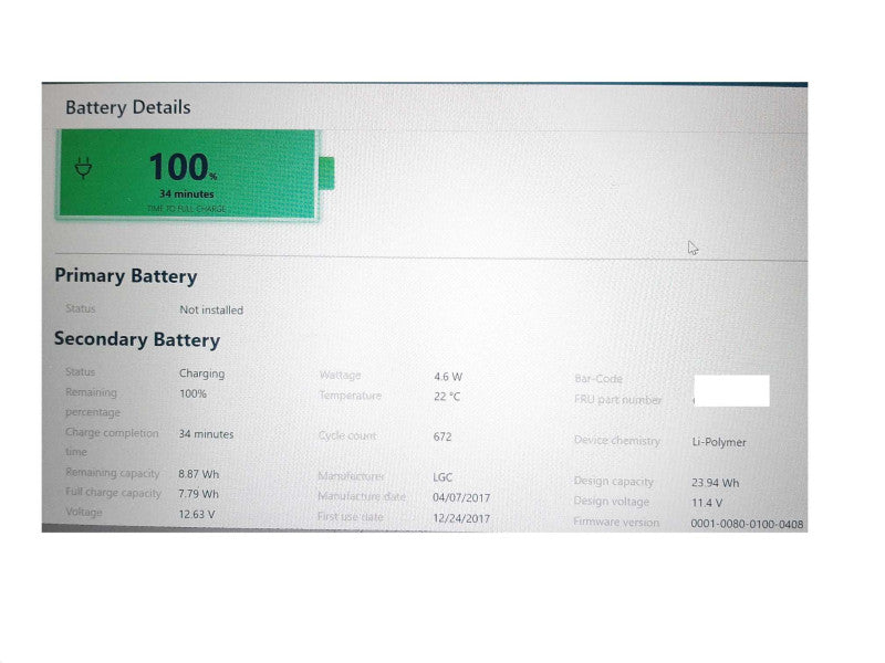 Lenovo T470 laptop i5-7300U @ 2.6GHz 8GB RAM 240GB SSD. +