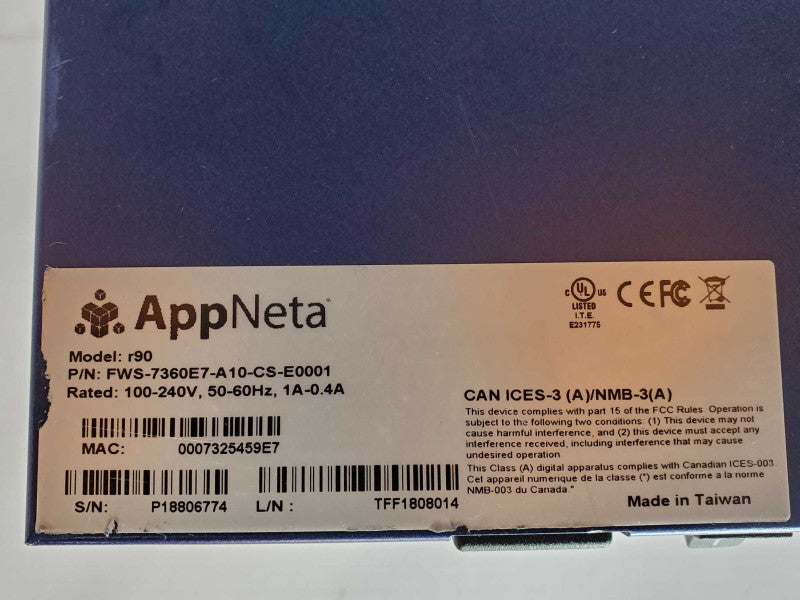 AppNeta r90 Enterprise Monitoring Point FWS-7360E7-A10-CS-E0001 _