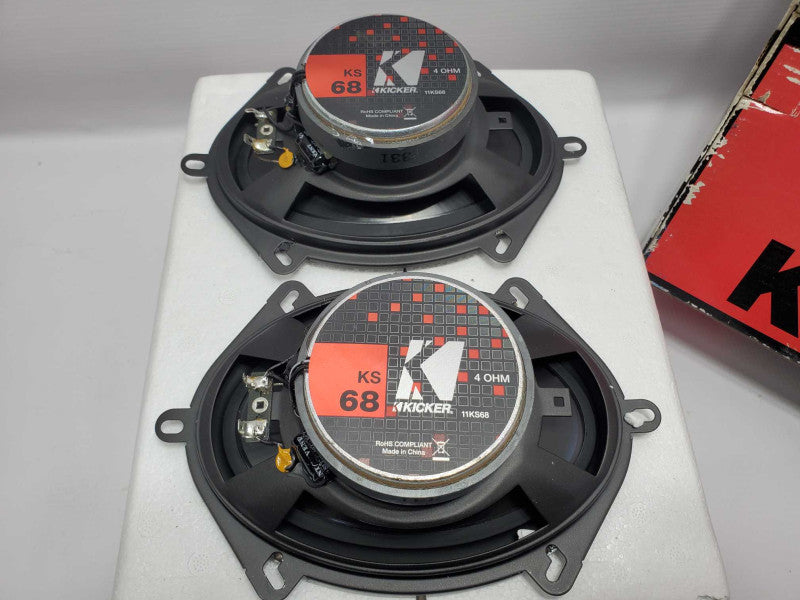 Kicker KS68 6x8\\" Coaxial Speakers (AS-IS) |