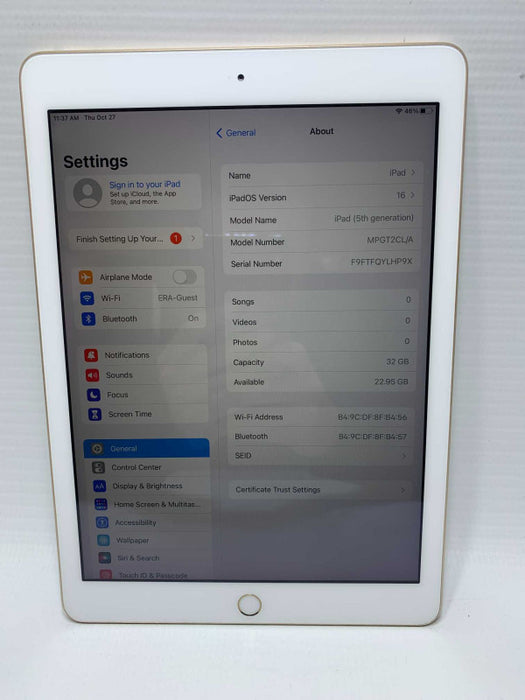 iPad 5th generation 32GB Rose Gold -