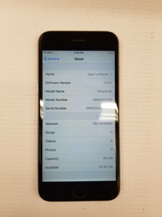 iPhone 6s A1688 Gray 64G Unlock  [