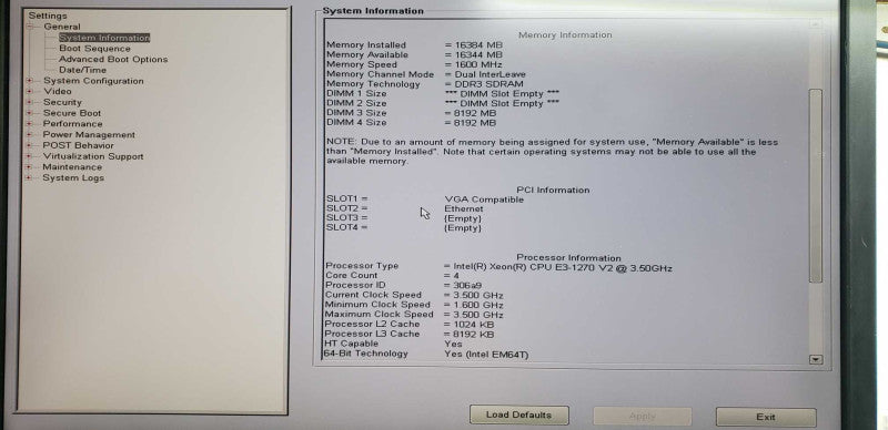 Dell Precision T1650 Xeon E3-1270 V2 @ 3.50ghz / 16gb ram / quadro K620 GPU #