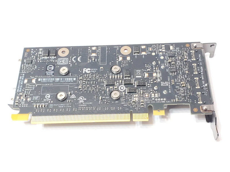 NVidia Quadro P1000 4GB GDDR5 PCIe 4x miniDP LP Graphics Video Card _