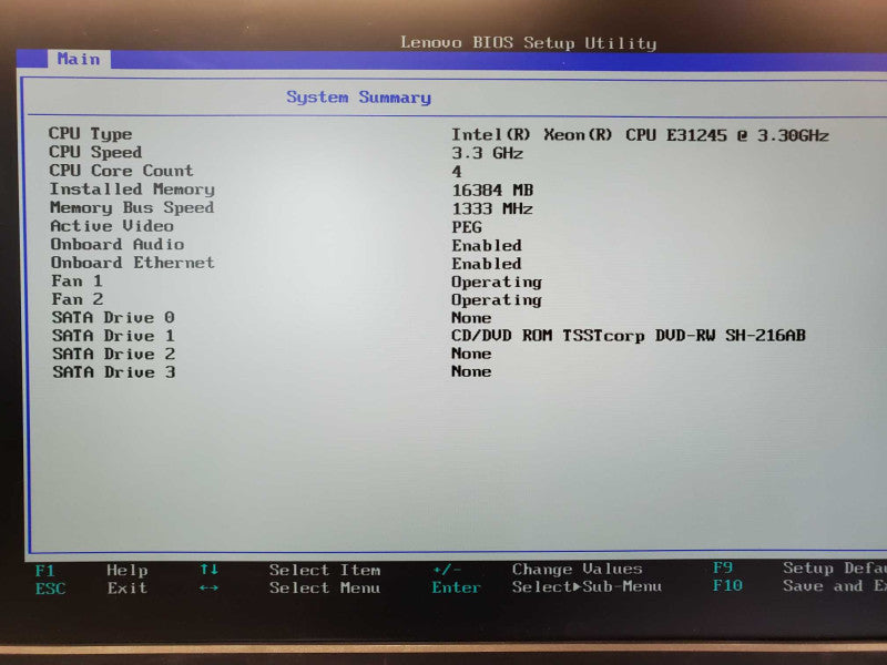 Lenovo ThinkStation E30 Xeon E3-1245 @ 3.3 GHz 16GB Ram No HDD Quadro 2000 (