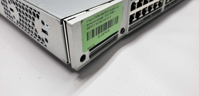Cisco C9300-48UPOE Switch / no network module / FACTORY RESET TO DEFAULT #