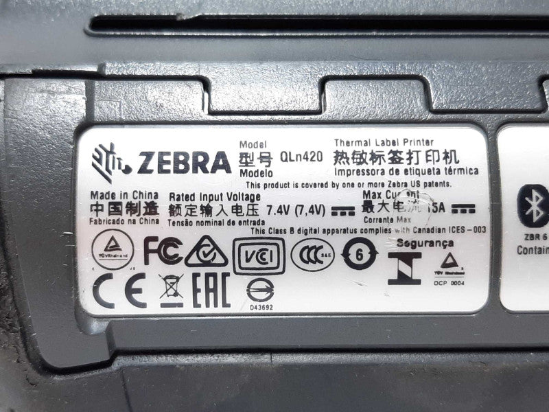 Zebra QLn420 Portable Thermal Label Printer +