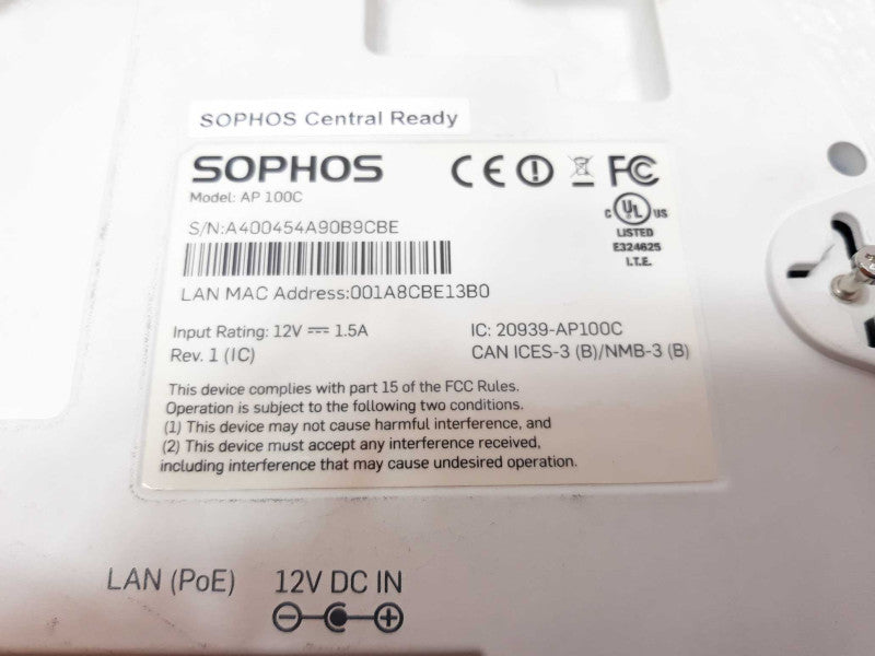 Sophos AP 100C Wireless Access Point _