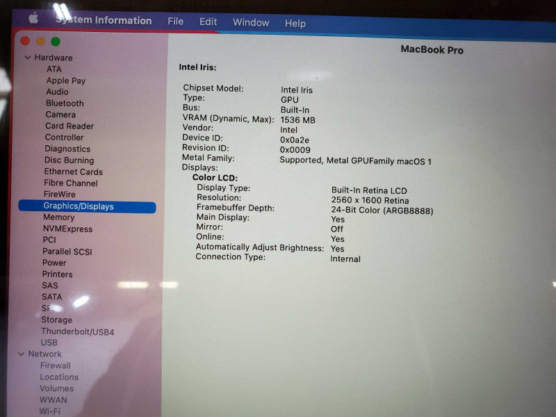 Macbook Pro 2014 13\\" Retina Core i7-4278U @ 2.6GHz 8GB Ram 500GB SSD *READ* (