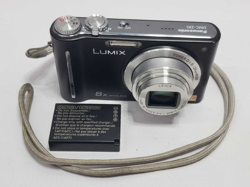 LUMIX DMC-ZR1 Digital Camera 12.1MP with Extra Battery |