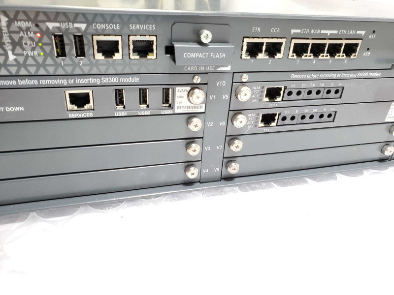 Avaya G450 MULTIPURPOSE Media Gateway w/ 1x S8300 & 2x MM710B _Power-on tested )
