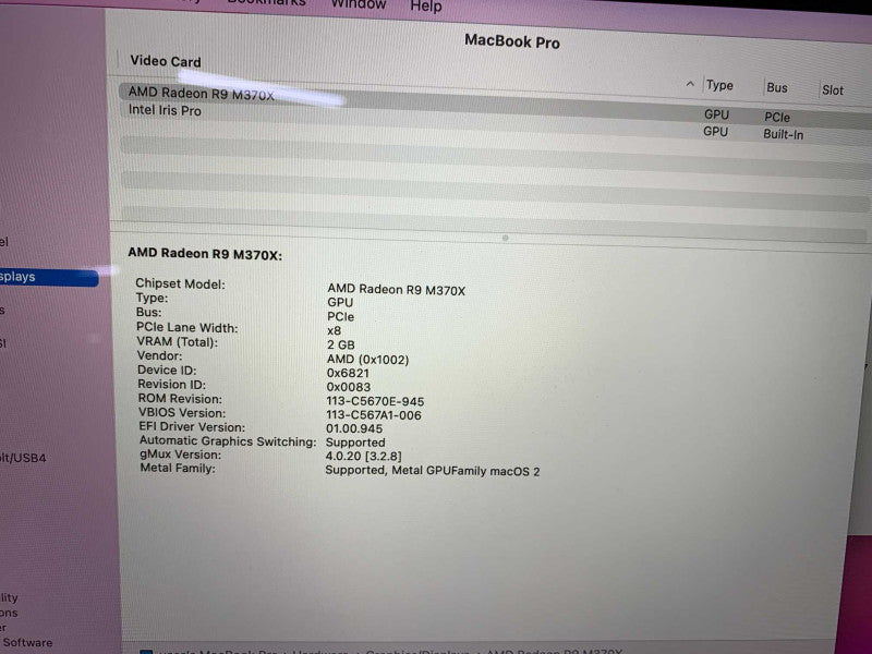 MacBook Pro Retina 15-inch Mid 2015 with i7 CPU 16GB RAM & 256GB Storage READ -