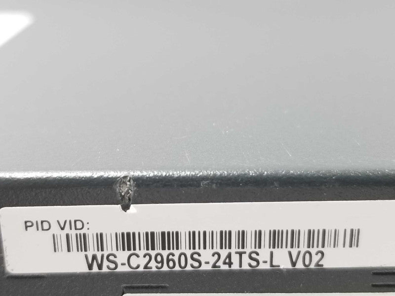 Cisco Catalyst 2960S 24-Port Gigabit 4x SFP Port Lan Base - WS-C2960S-24TS-L ~