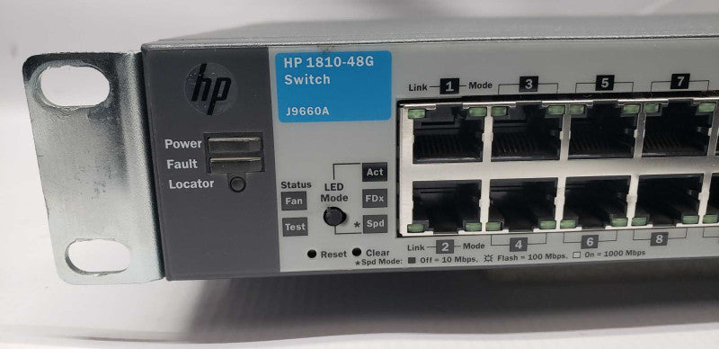 HP J9660A 1810-48G 48x port gigabit network switch Factory Reset #