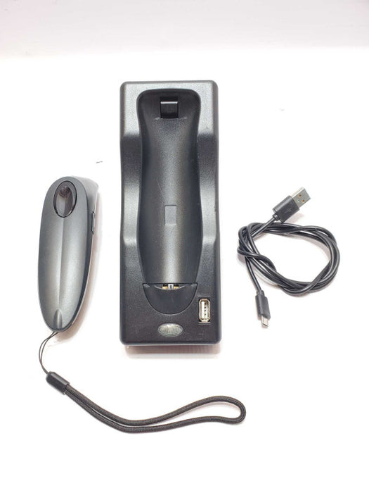 Portable wireless (Bluetooth) Barcode scanner with Charging Base/ USB cable _