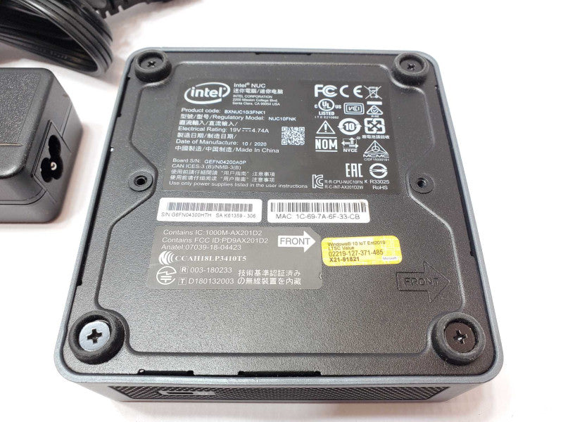 Intel NUC BOXNUC10i3FNK1, Core I3-10110U 2.1GHz, 4GB DDR4, 250GB SSD w/ Power _