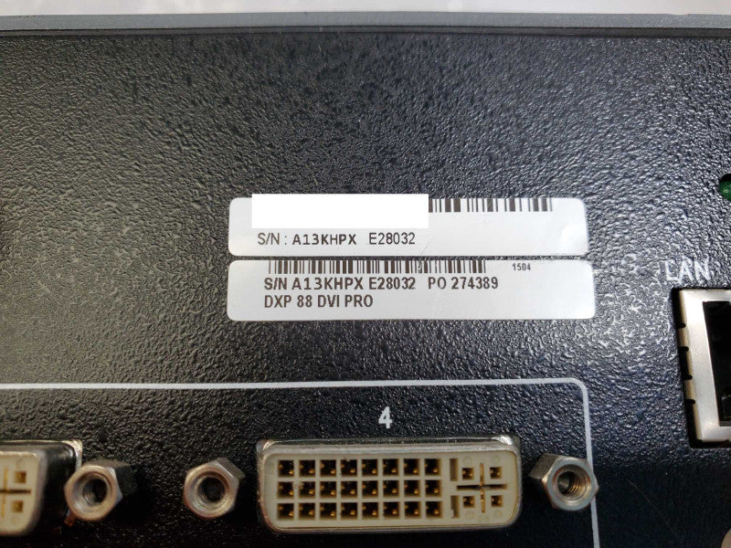 Extron DXP 88 DVI Pro 8X8 DVI Matrix Switcher _ Power-on tested )