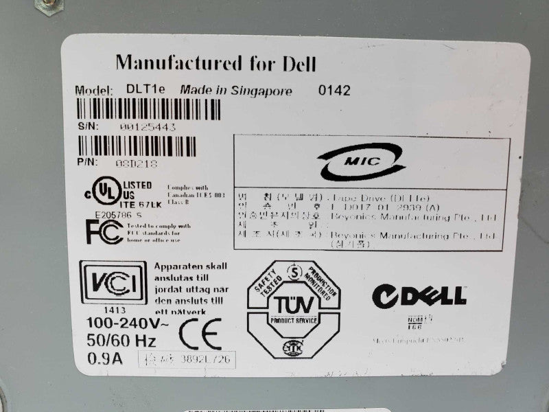Dell PowerVault 110T External Tape Drive (