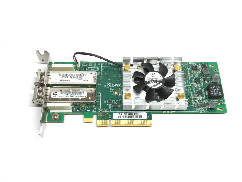 HPE StoreFabric PCI-e x8 16GbFC 2-Port QW972-63001 QLE2662-HP +
