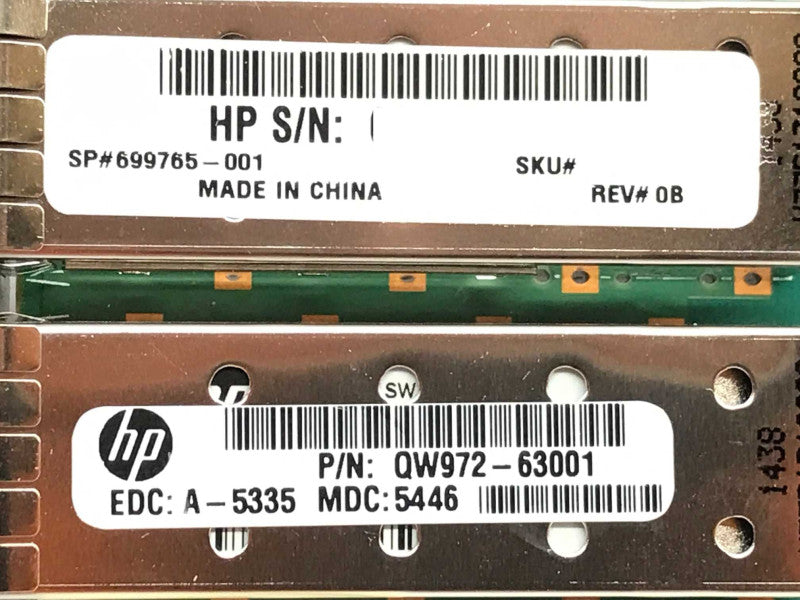 HPE StoreFabric PCI-e x8 16GbFC 2-Port QW972-63001 QLE2662-HP +