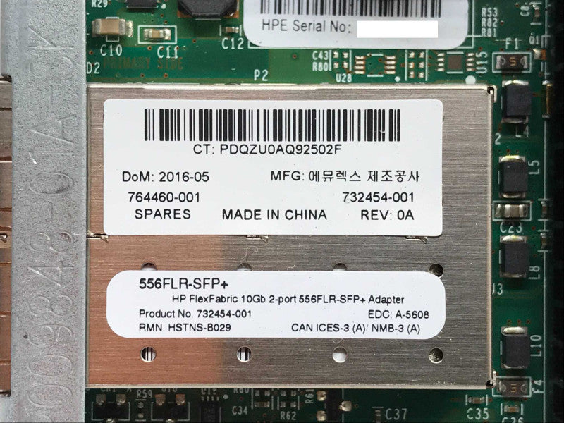 HP FlexFabric 10Gb 2-Port 556FLR-SFP+ Adapter HSTNS-B029 +