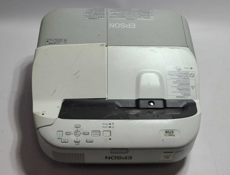 Epson PowerLite 475W WXGA 3LCD Ultra Short-Throw Projector 553 Lamp Hrs  $