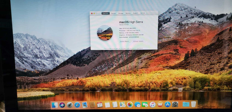apple imac A1311 high sierra 21.5\\" 4gb ram intel i3 @ 3.06ghz / hd 4670 #