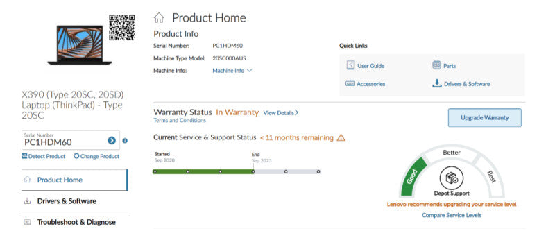 13\\" Lenovo X390 with i7-10510U CPU 16GB RAM & 256GB NVME Storage  -