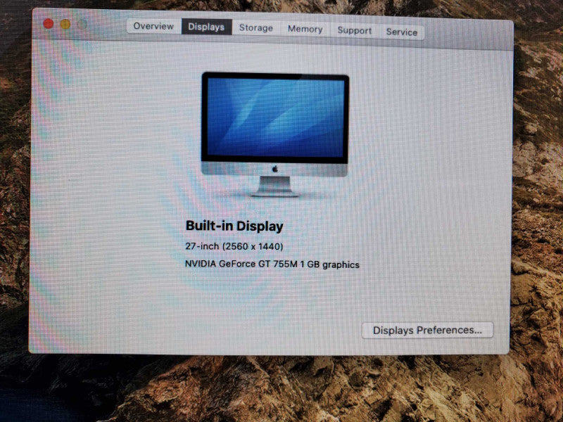 Apple iMac 27\\" L.2013 A1419 i5-4570 @3.2GHz 8GB RAM 500GB HDD GT 755M 1G  )