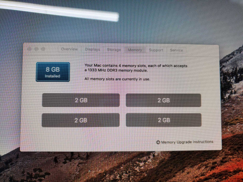 Apple iMac 21.5\\" L.2010 A1311 i3-550 @3.2GHz 8GB RAM 1TB HDD HD 5670 512M )