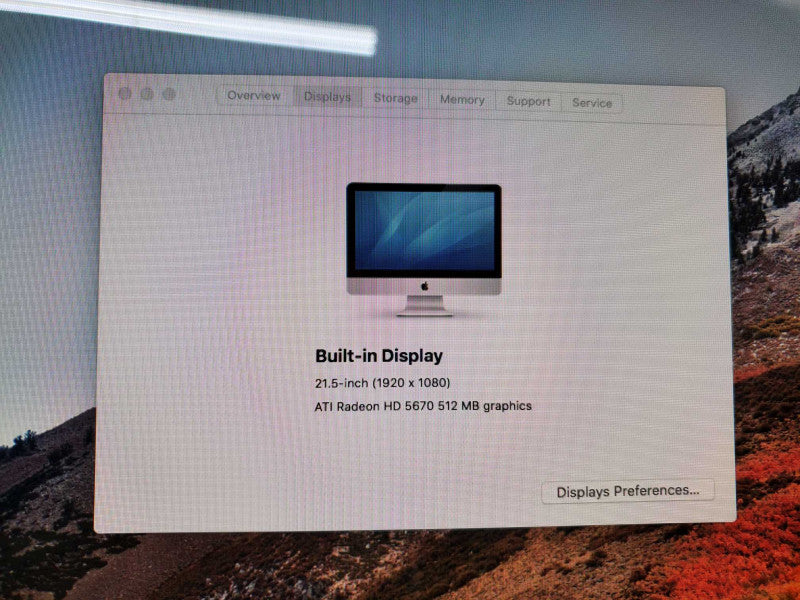 Apple iMac 21.5\\" L.2010 A1311 i3-550 @3.2GHz 8GB RAM 1TB HDD HD 5670 512M )