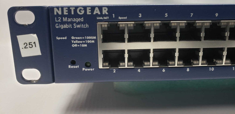 netgear prosafe 48x port gigabit ethernet l2 managed switch GSM7248 #