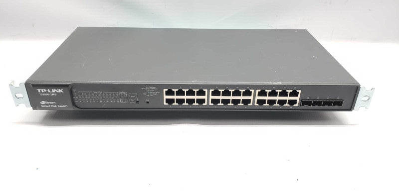 TP-Link T1600G-28PS Jetstream smart PoE Smart switch / reset to default  #