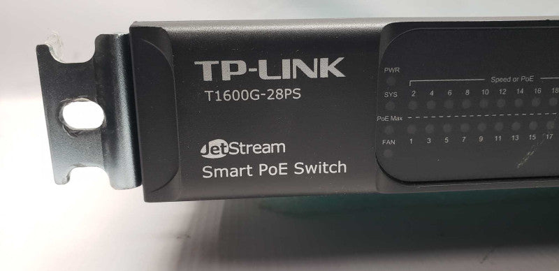 TP-Link T1600G-28PS Jetstream smart PoE Smart switch / reset to default  #