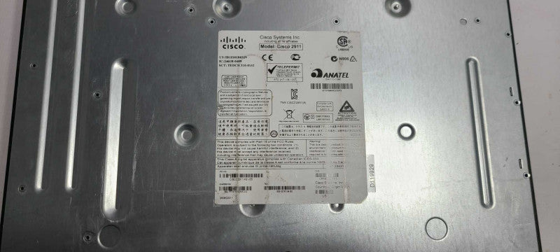 Cisco 2911/K9 V05 2900 Series ISR Integrated Services Router 512MB $