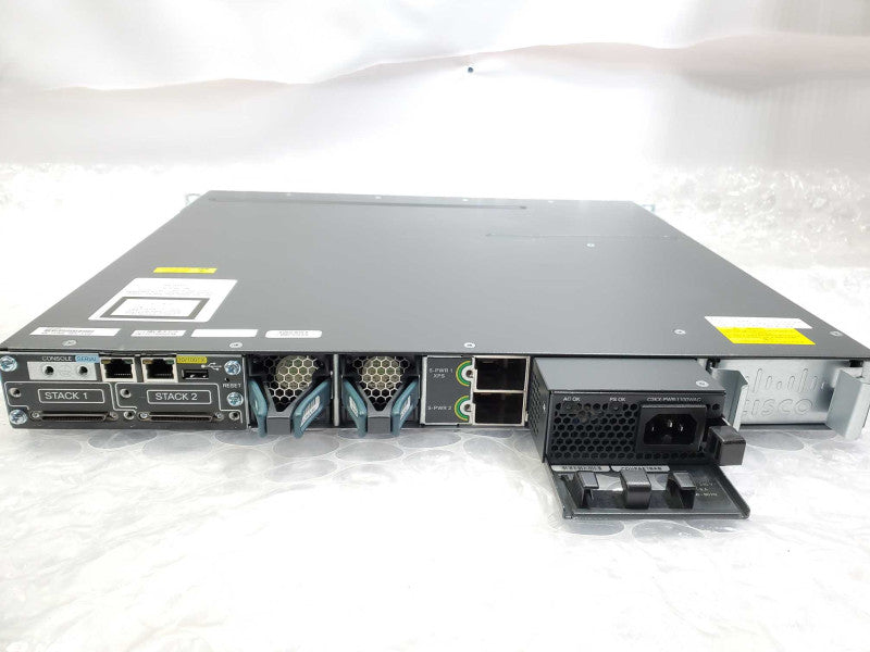 Cisco Catalyst WS-C3750X-48PF-S 48-Port PoE+ Gigabit Switch 1x1100WAC PSU )