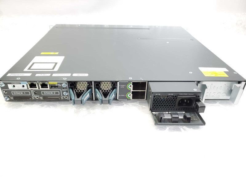Cisco Catalyst WS-C3750X-48PF-S 48-Port PoE+ Gigabit Switch 1x1100WAC PSU )