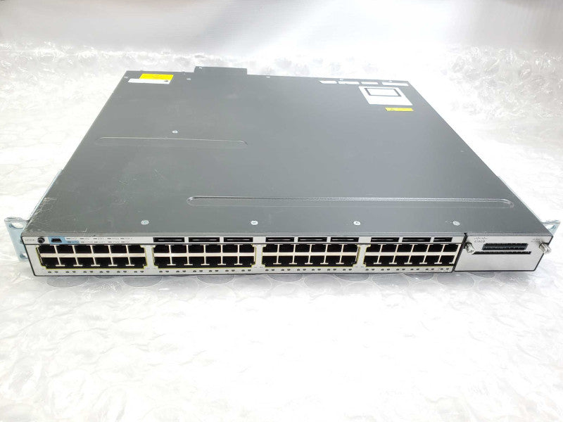 Cisco Catalyst WS-C3750X-48PF-S 48-Port PoE+ Gigabit Switch 1x1100WAC PSU )
