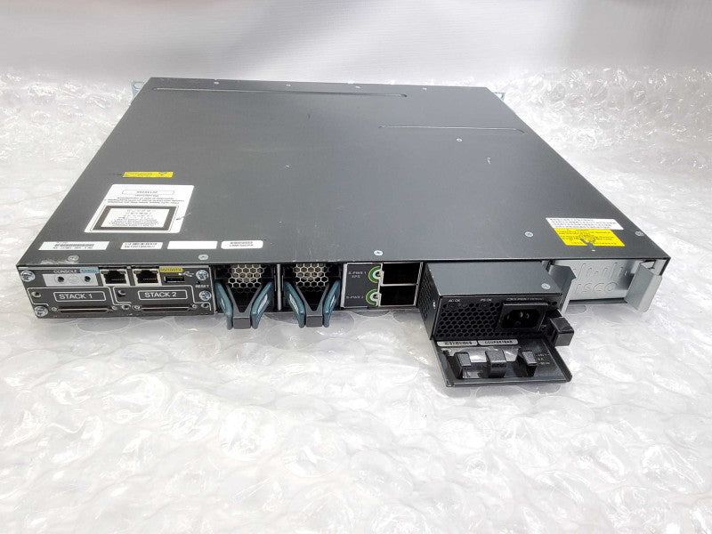 Cisco Catalyst WS-C3750X-48PF-S 48-Port PoE+ Gigabit Switch 1x1100WAC PSU )