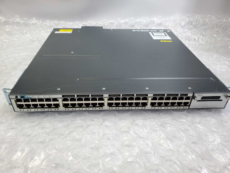 Cisco Catalyst WS-C3750X-48PF-S 48-Port PoE+ Gigabit Switch 1x1100WAC PSU )