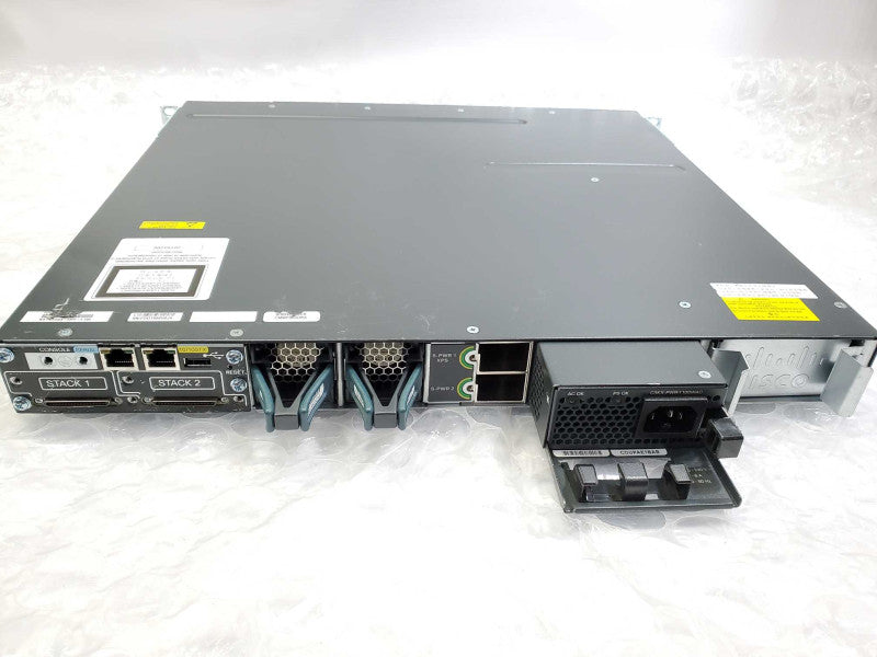 Cisco Catalyst WS-C3750X-48PF-S 48-Port PoE+ Gigabit Switch 1x1100WAC PSU )