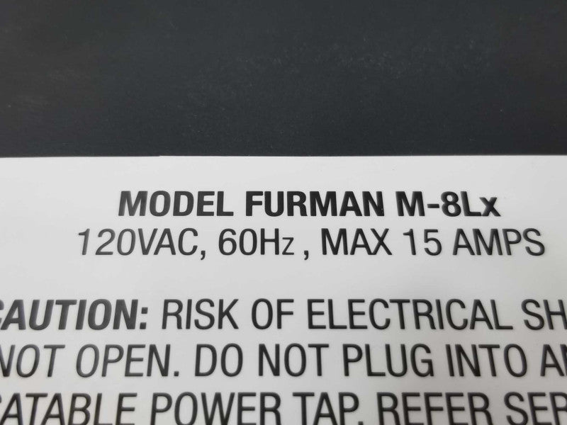 Furman M-8Lx Merit X Series 8 Outlet Power Conditioner & Surge Protector, QTY. ~